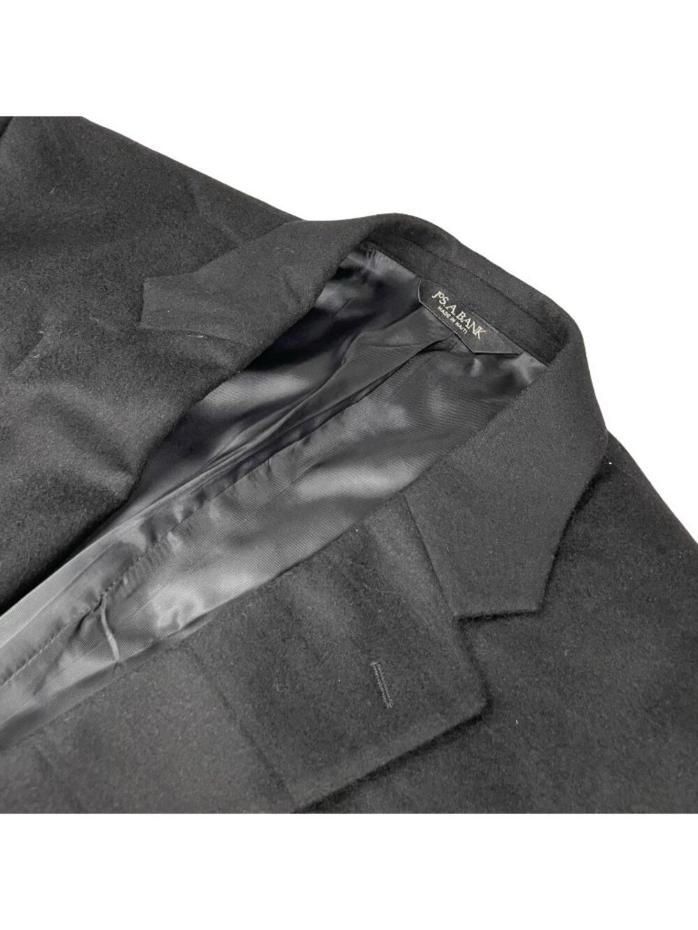 Jos A Bank Men’s 100% Cashmere 2-Button Blazer Jacket Black • 43L
